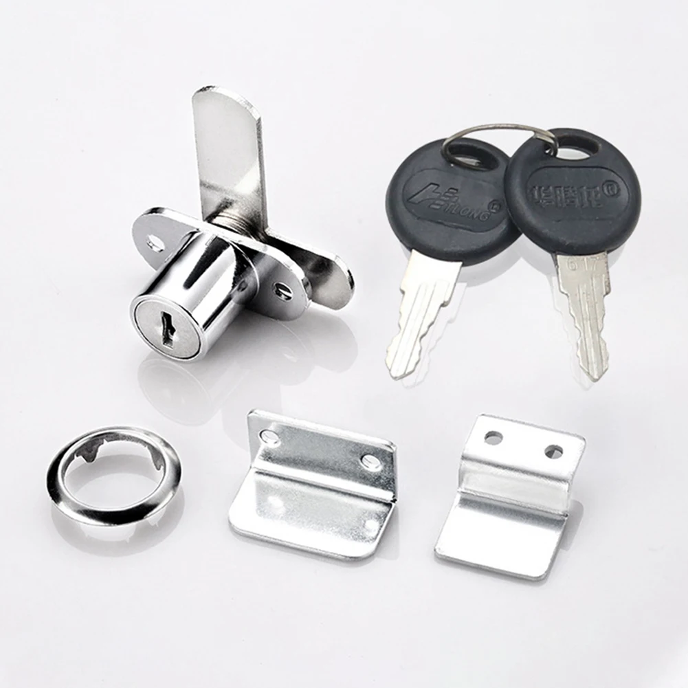 Computer Desk Cabinet Push Plunger Lock Cylinder Zinc Alloy Keyed For Cabinets Showcases Household Door Lock Accessories