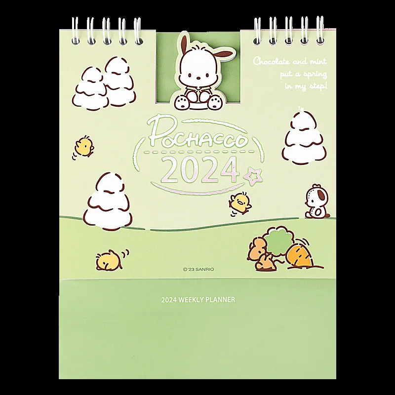 New Genuine Sanrio Cute Planner Special Desk Calendar 2024 High Appearance  Level Calendar For Students Vertical Weekly Plan Gift - AliExpress
