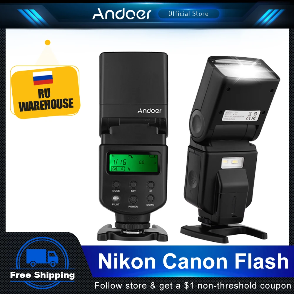 Flash Camera Andoer Andoer Flash Canon Andoer Flash Speedlite