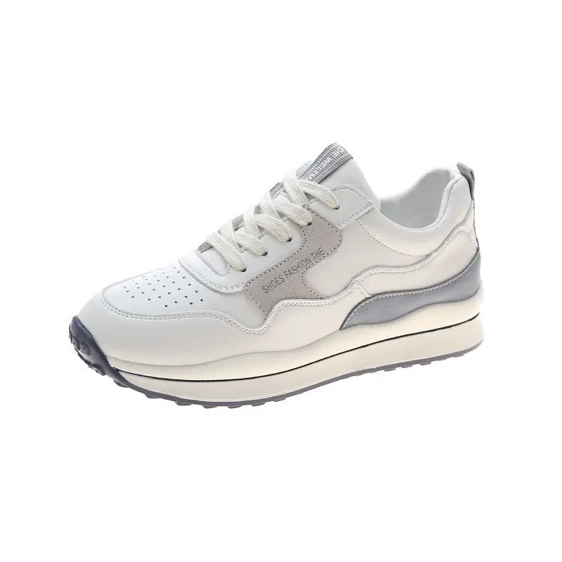 Shoes Women Sneakers New Thick Platform Shoes Ladies Shoes Fashion Breathable PU Leather Casual Flats Shoes Woman Loafers