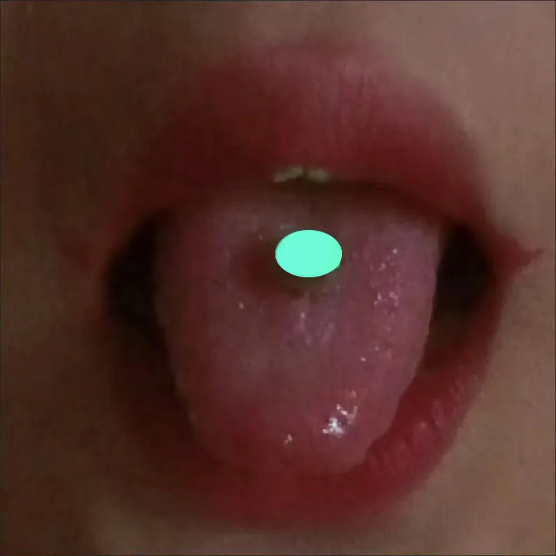1PC Sexy Tongue Rings Barbell Piercing Tongue Bar Colorful Oil Drip