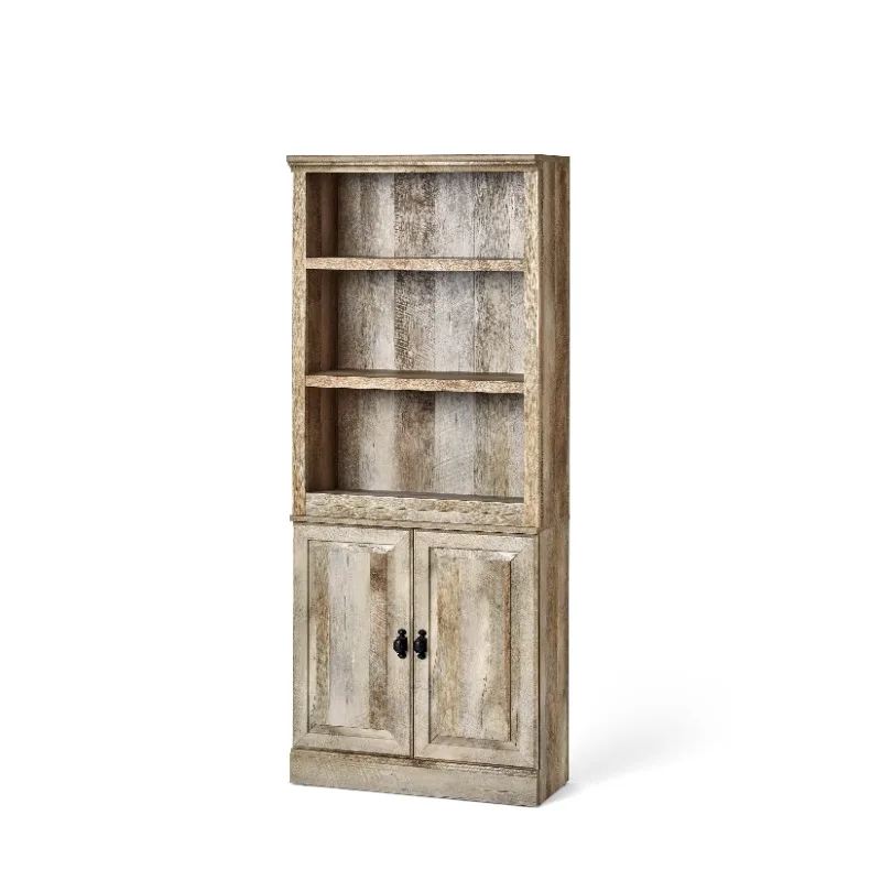 

Better Homes & Gardens 71" Crossmill 5 Shelf Bookcase with Doors, Weathered Wood Finish