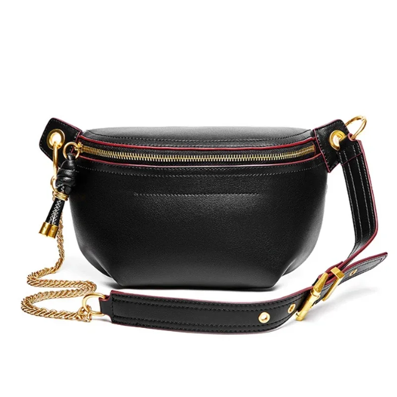 Genuine Leather Fanny Pack for Women Outdoor Sport Travel