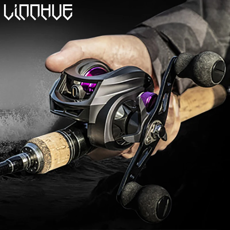 LINNHUE AM2000 7:2:1 High Speed 8KG Max Drag Fishing Reel(Right Hand)