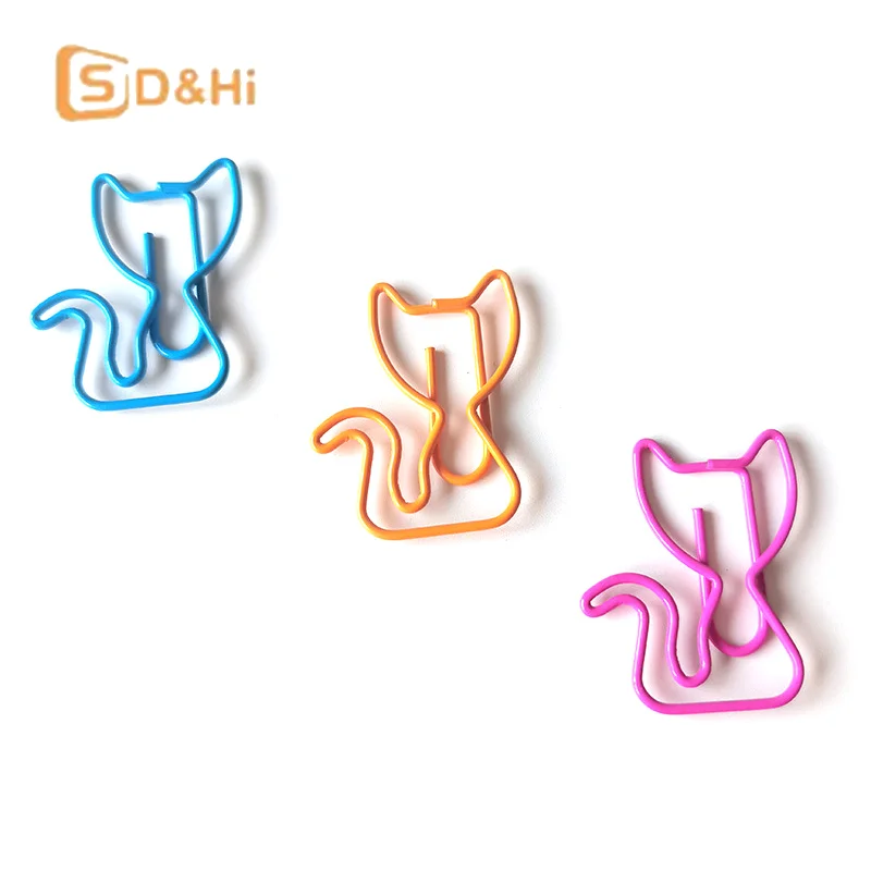 10/100PCS 음표가 있는 종이 클립 사무용품 동물 종이 클립 오리 종이 클립 불규칙한 모양의 다채로운 종이 클립