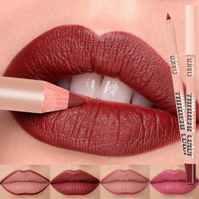 8 Colors Waterproof Lip Liner Pencil Long Lasting Sexy Dark Red Pink Matte Lipstick Pencil Natural Lipliner Pen Red Contour Tint lip liner lip liner pencil lipliner pencil