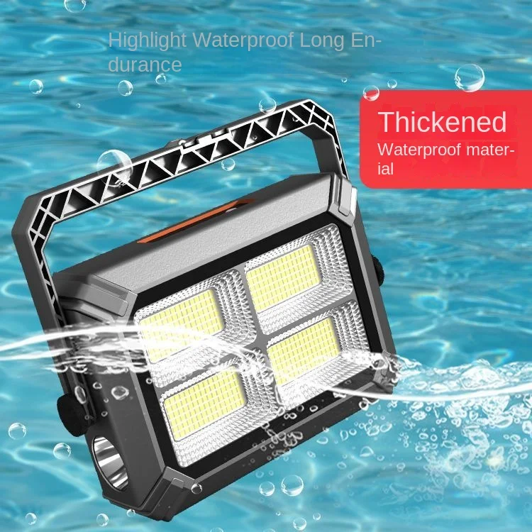 

Outdoor solar lights, party garden night market, rechargeable lighting, camping, super bright glare, flashlight, emergency light
