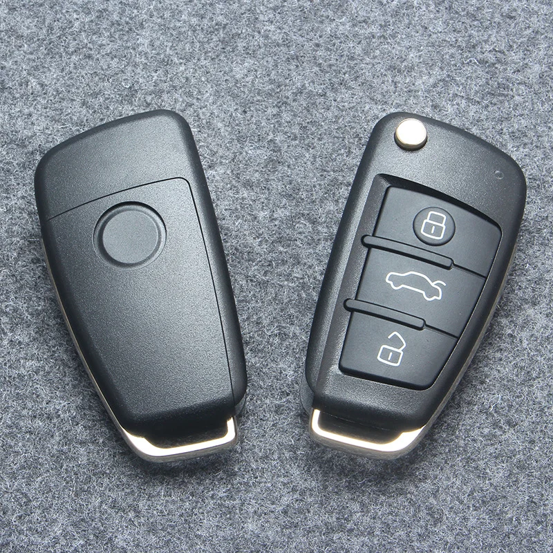 Car Key Conversion Case Remote Control 3 Buttons For Audi A2 A3 A4 A6 A6L A8 S5 Q7 TT A3 (8P1) 2006 2007 HAA HU66