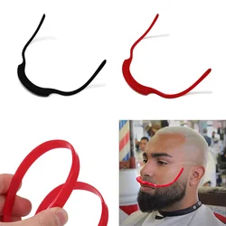 New Beard Styling Comb Beard Shaping Tool Tracing Guide for Lineup Edge Up Beard Cutting Trimmer Stencil Barber Supplies
