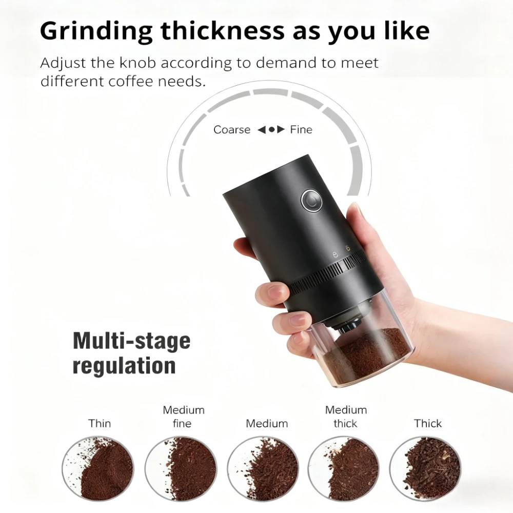 مطحنة القهوة القابلة لإعادة الشحن السيراميك طحن حب...