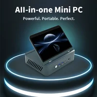 AMD 7"Screen Mini PC Ryzen 9 6900HX 8 Core DDR5 2xLAN 2.5G NVMe 2*Type-C Win11 Small Office/Home Computer WiFi6 BT5.2 HD DP 1