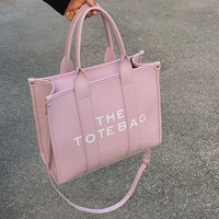 The tote bag For Women Crossbody Female Handbag New Solid Words Lette Leisure Large Bag,Luxury Fashion bag,designer bag for PU - Image 5