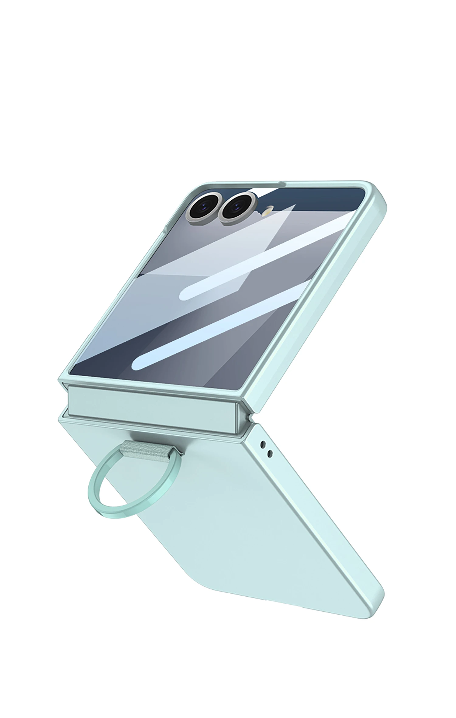 Original Case for Samsung Galaxy Z Flip 7 Ultra-thin Ring Holder Outer Screen Gl