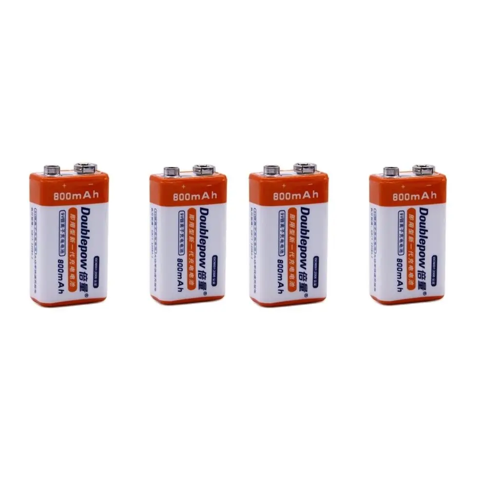 4pcs/lot Original 800mAh 9V Rechargeable Battery Children's Toy Lithium-ion Rechargeable Battery