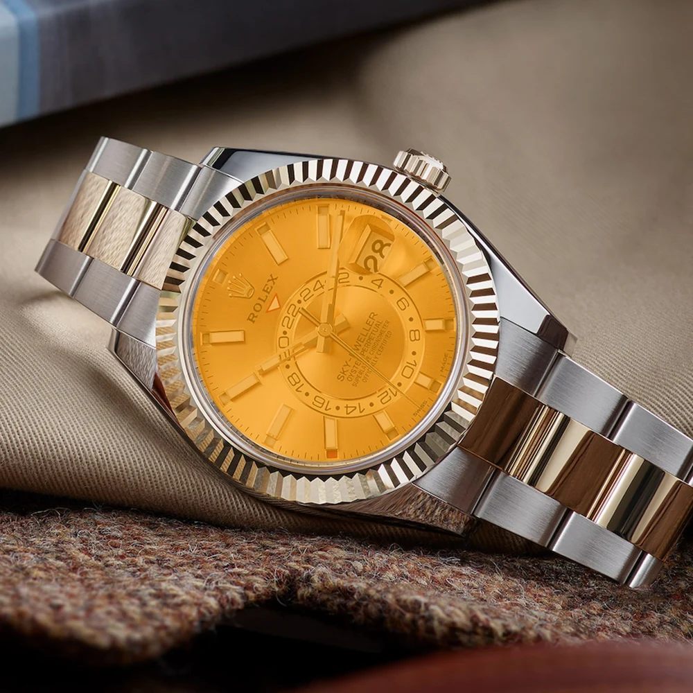 Premium Fluted Bezel Inserts - 41mm Gold, Silver, Rosegold Stainless Steel Watch Outer Ring Replacement