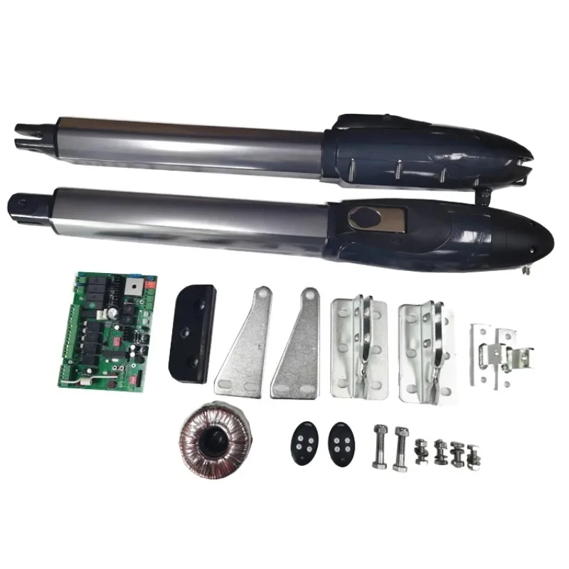 במלאי 500 קילוגרם / עלה זרועות כפולות DC24V פתחן שער נדנדה אוטומטי תומך בכוח סולארי