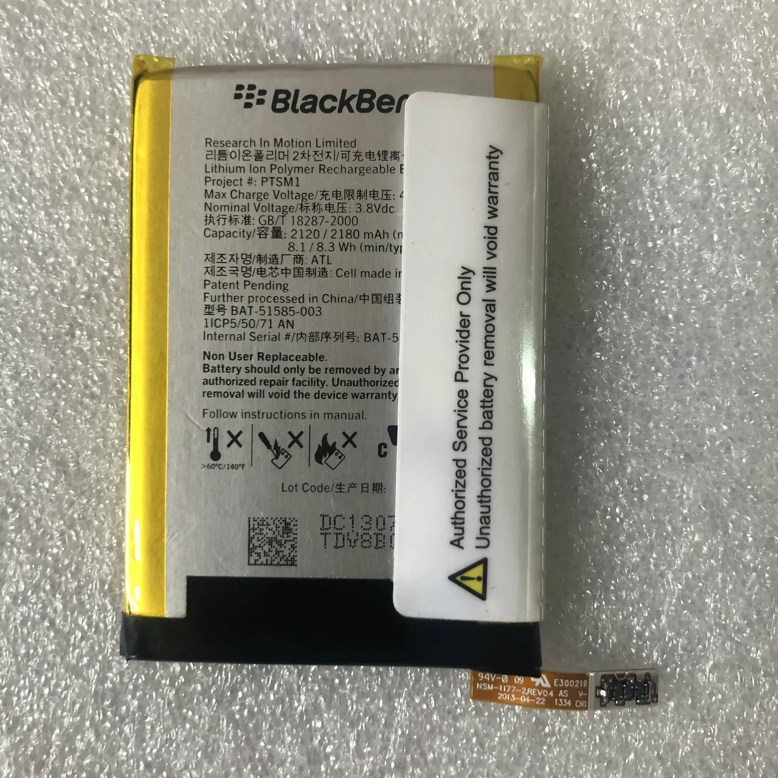 Per Batteria Blackberry Q5 Bat-51585-003 Cellulare Q5