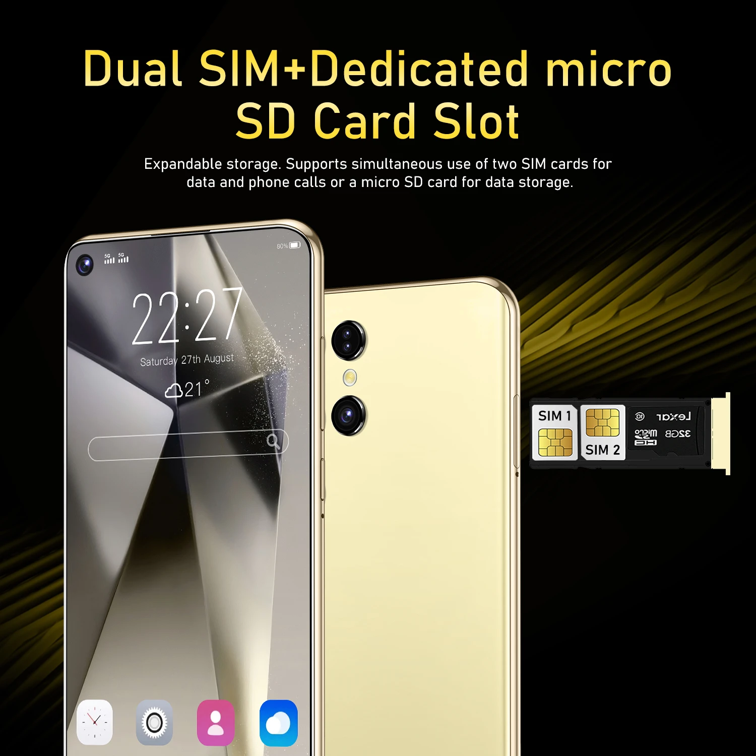 Mobile Phones S24 Ultra 6.8 HD Screen Smart Phone Original 22G+2T 5G Dual Sim Celulares Android Unlocked 108MP 7800mAh S23 Ultra
