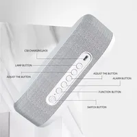 Wireless Charger Alarm Clock Time LED Light Thermometer Earphone Phone Charger 15W Fast Charging Dock Station for iPhone Samsung - Image 5