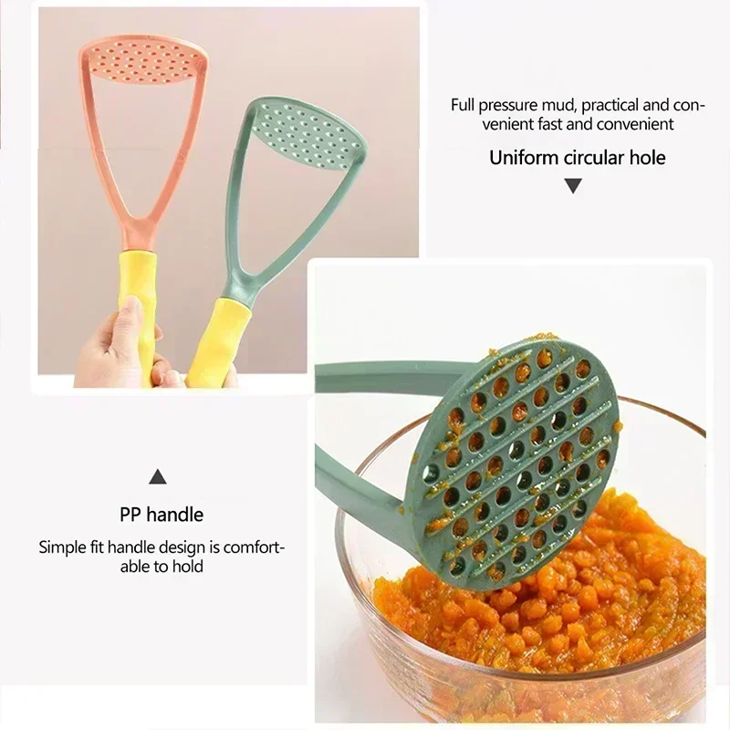 Plastic Ressed Potato Masher Handmade Press Mashing Tools Sweet Fruit Juice Maker Easy To Operate Kitchen Household Tool