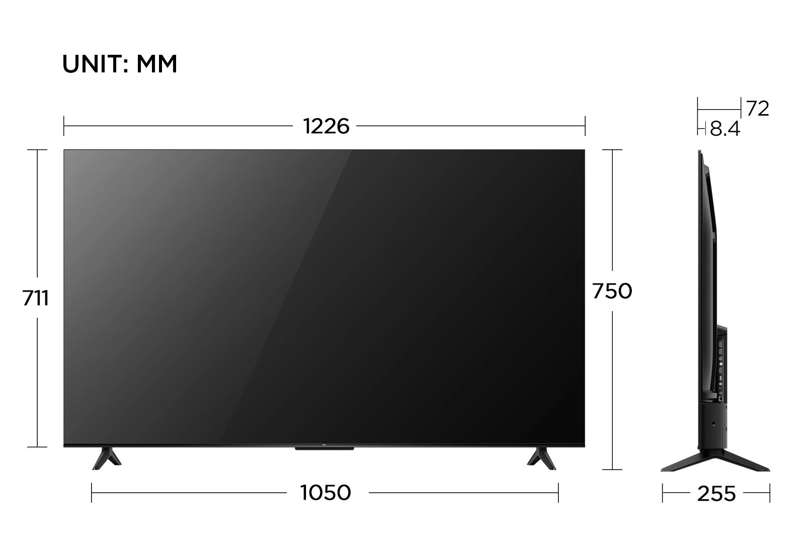 تلفزيون ذكي TCL 55 بوصة P69B Series 4K Ultra HD HD...