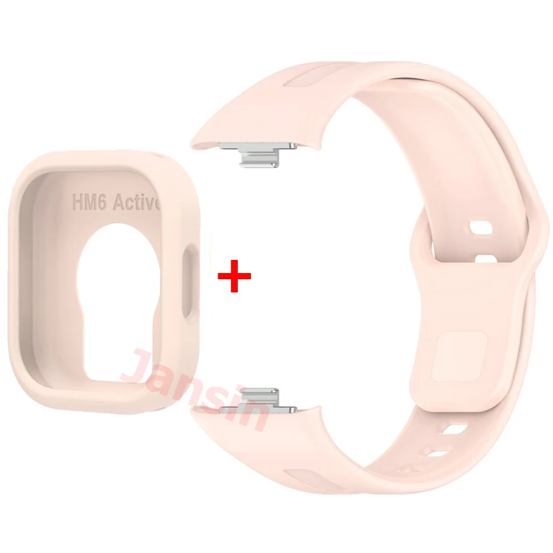 Sports Silicone Band with Protective Case for Smartwatch - Universal Fit Strap and Case Accessories