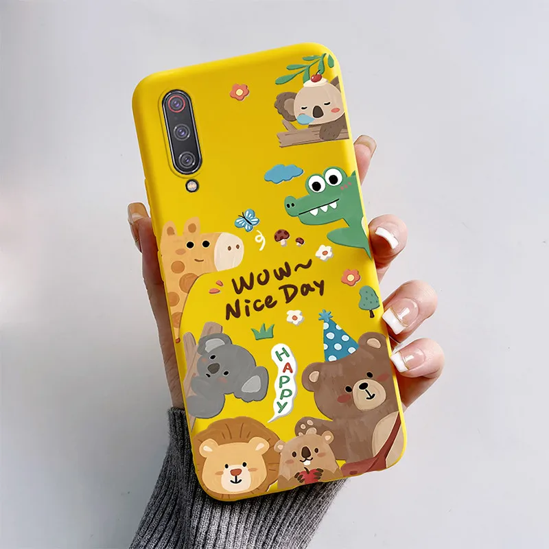Cute Cartoon Butterfly Shockproof Silicone Case Cover - Fits Xiaomi Mi 9 Lite