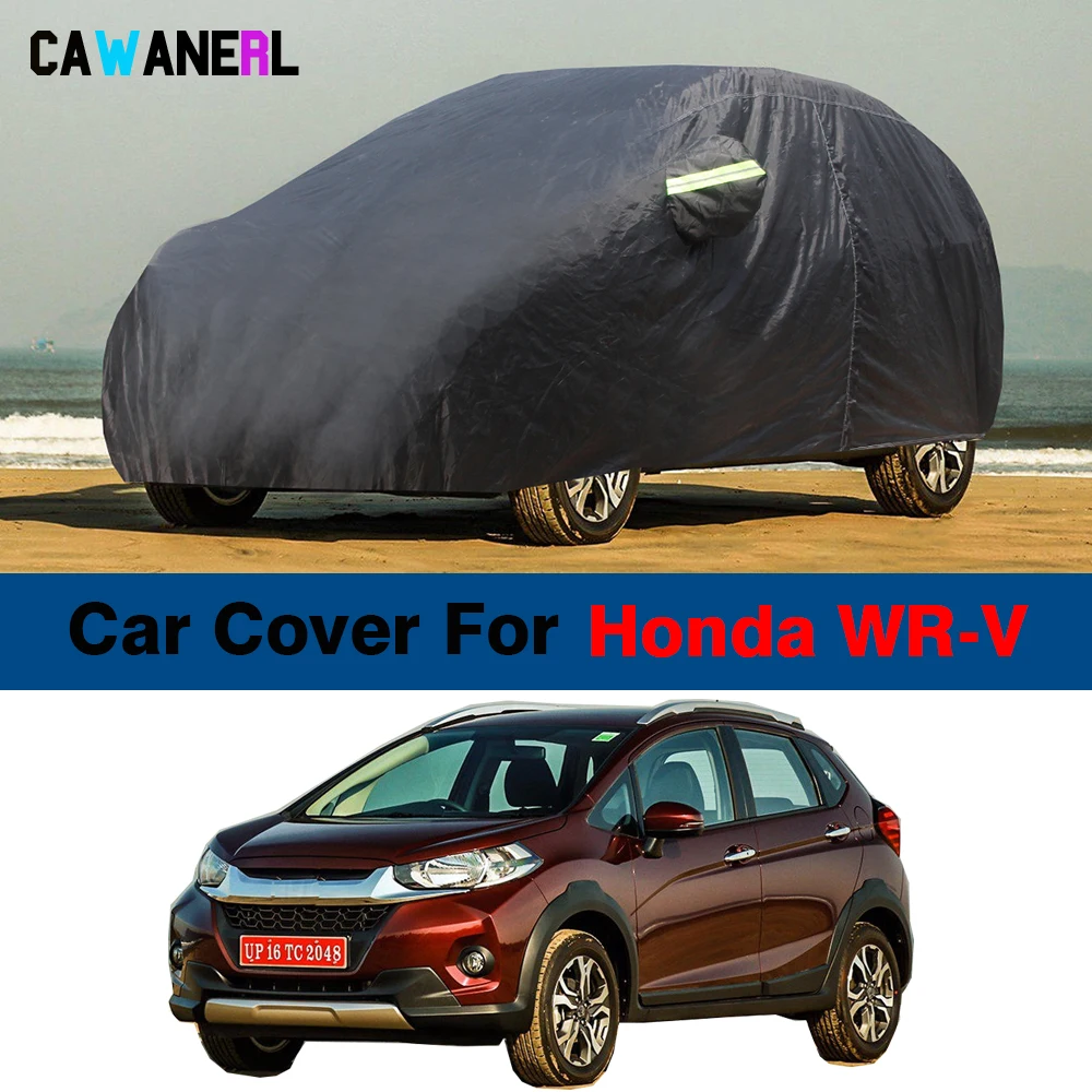 

Waterproof Black Car Cover For Honda WR-V WRV 2017-2024 Outdoor Anti-UV Sun Snow Rain Protection SUV Cover Dustproof
