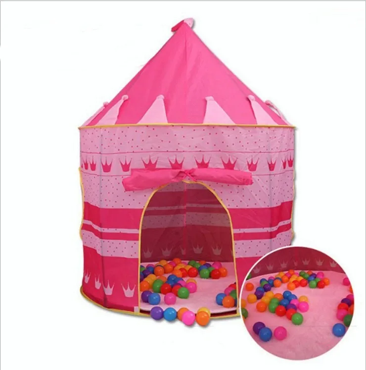 135CM Portable Kids Tent Toys Folding Tents Baby Play House Boys Girls New Cartoon Castle Children Room Decor