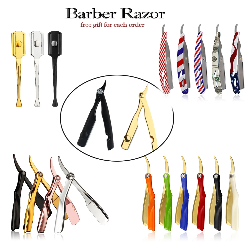Barber Classic Shaving Razor Blade Holder Men Stainless Steel Handle