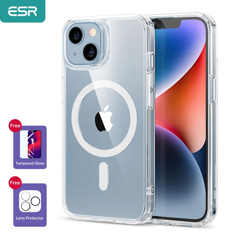 

ESR Protective Case for iPhone 14 Pro Magsafe Case for iPhone 14 Pro Max Classic Hybrid HaloLock Case with Gift Protective Film