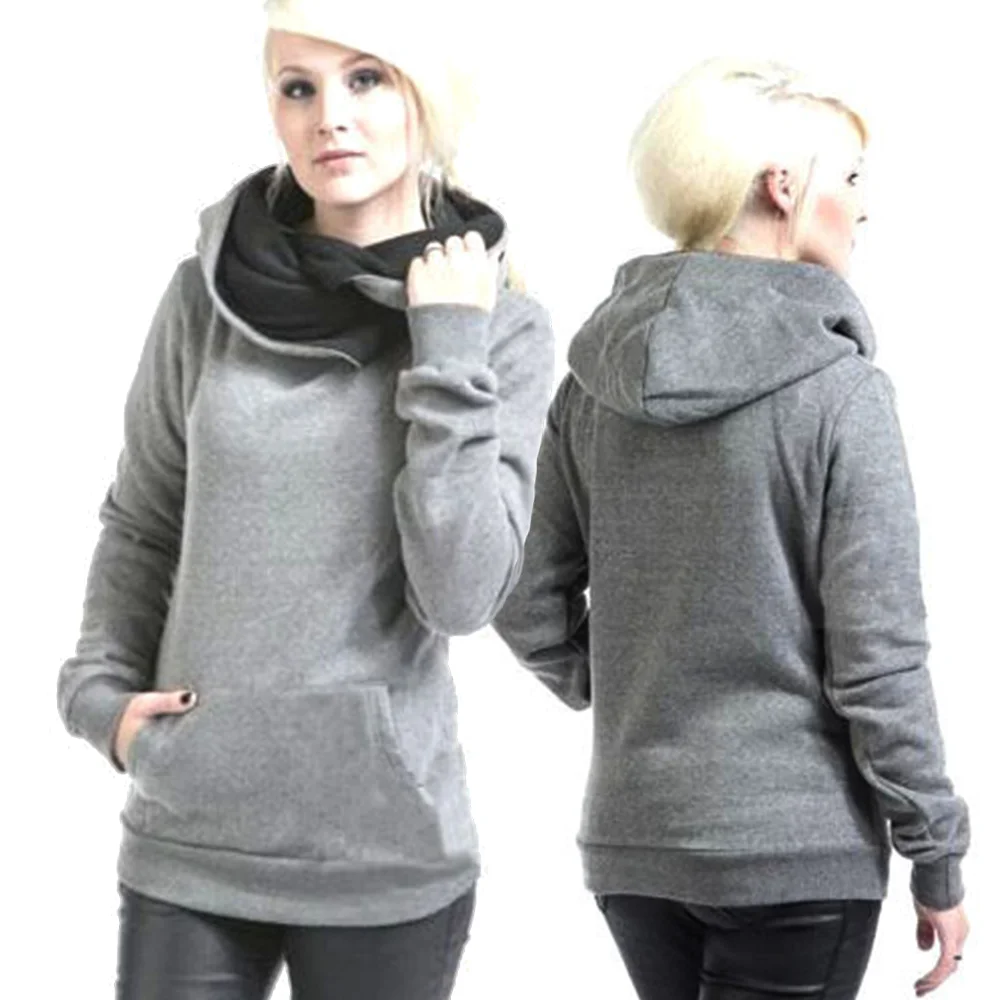 

Однотонные Женские топы с длинным рукавом, толстовки, флисовая свободная одежда, модная уличная одежда, Женская шикарная Молодежная весенне-осенняя одежда