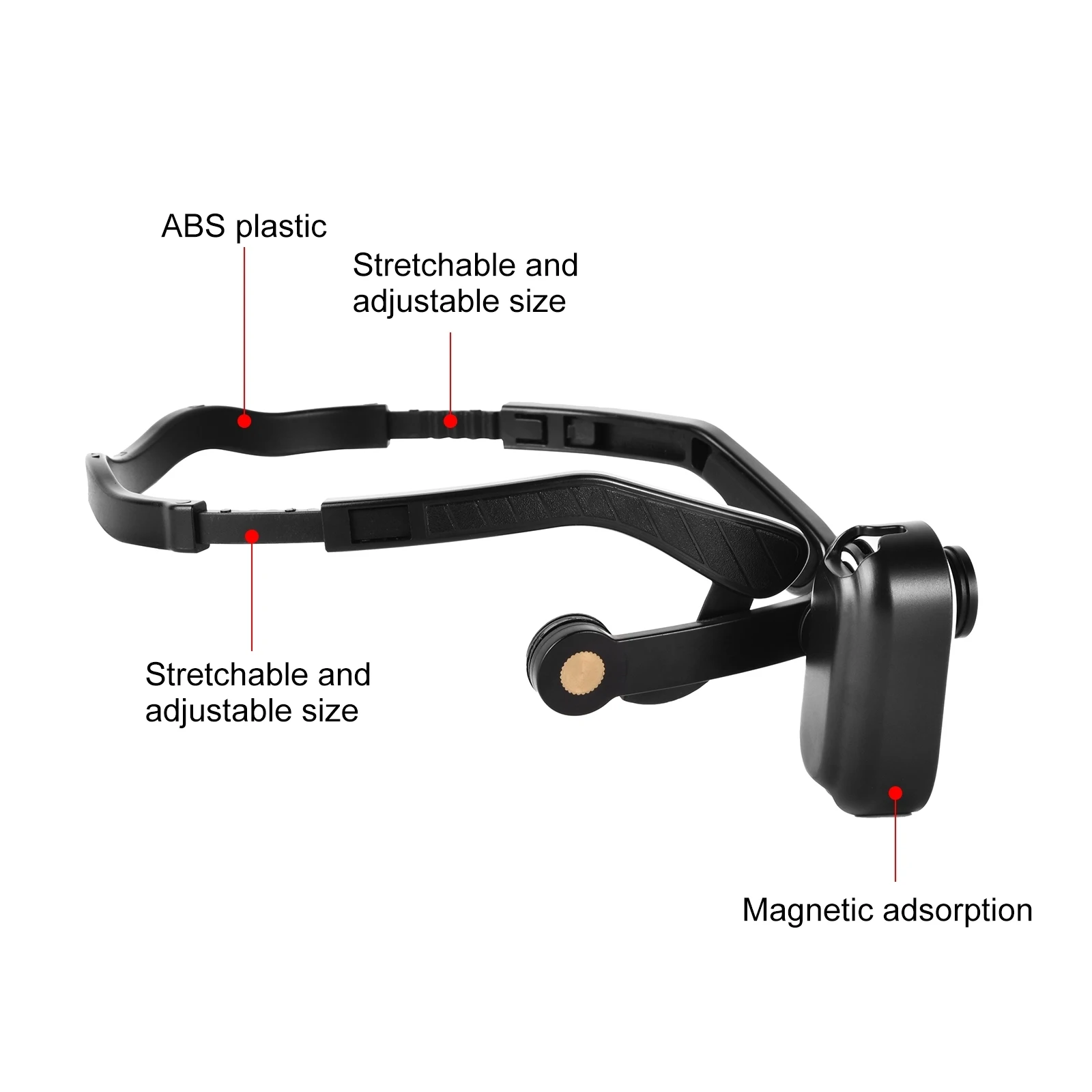 PULUZ Magnetic POV Holder Head Mount For Insta360 GO 3 Wearing Head Belt 2
