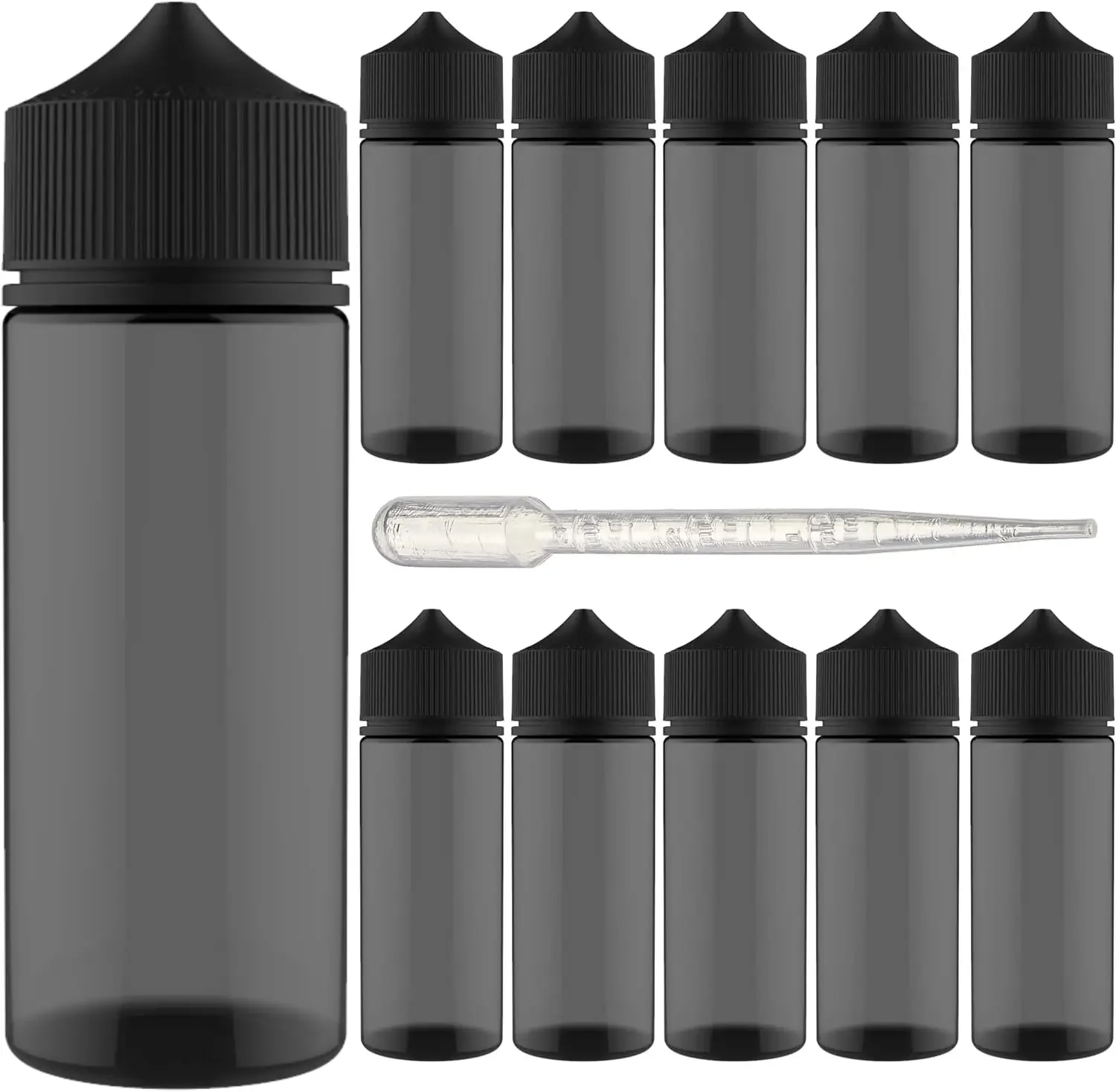 5 Stück 10/120 ml PET-Leerflaschen aus Kunststoff, Öl-Füllflaschen, tragbare Tropfflaschen, zusammendrückbare Behälter für flüssigen Saft – Detail 1