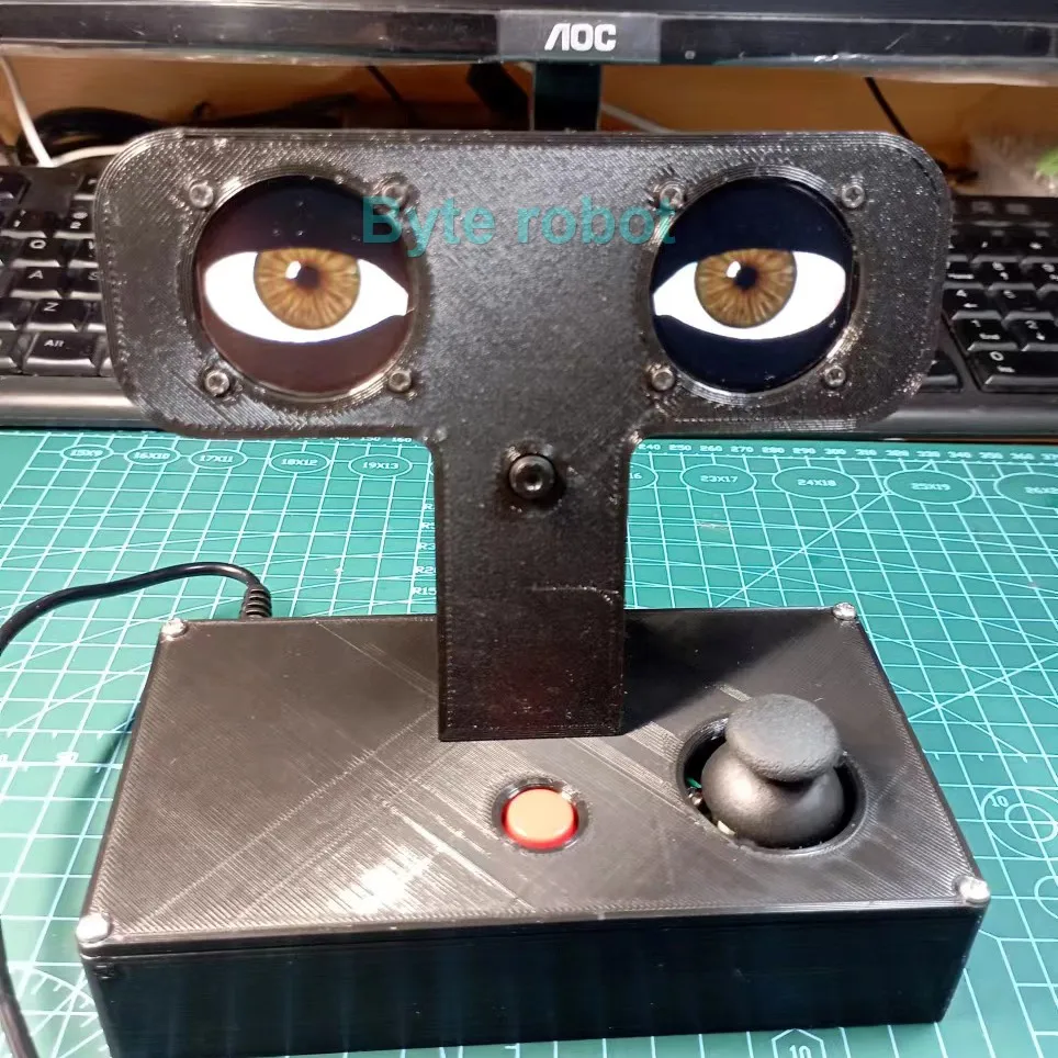 LCD 화면 바이오닉 로봇 눈 ESP32-CAM 카메라 다채로운 눈동자 아두이노 로봇 DIY 키트 ESP32 프로그래밍 가능 로봇 눈