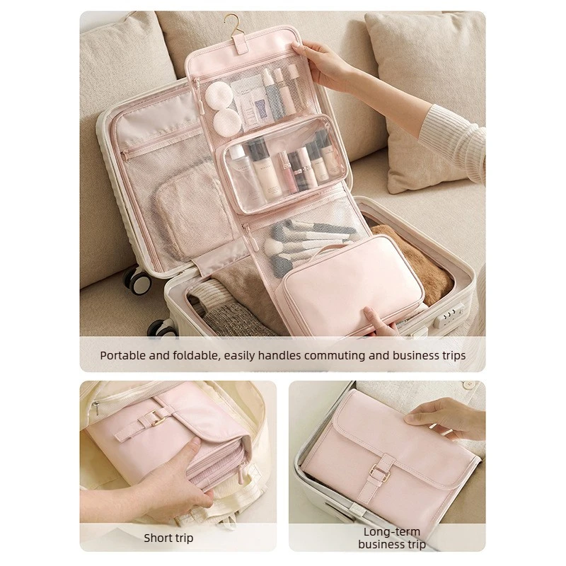 Hangable Multifunctional Large Capacity Travel Toiletry Organizer