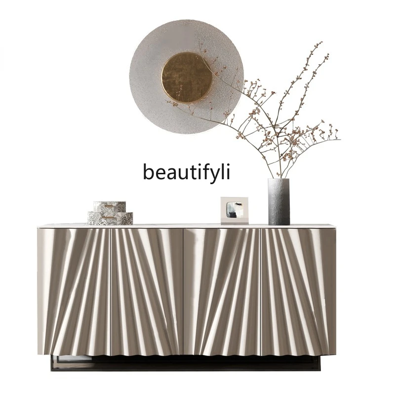 

LBX Paint Sideboard Cabinet Small Apartment Living Room Wall Entrance Cabinet Storage Cabinet Simple Modern Home Decoration