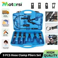 Motorsi 9 шт., плоскогубцы для хомутов, инструмент для проволоки, мазута, водяного шланга, автоматические инструменты для нагревателя радиатора охлаждающей жидкости и водяного шланга