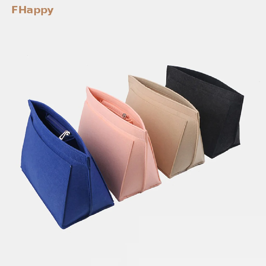 

1PC Felt Insert Bag Fits For Handbag Liner Bag Felt Cloth Makeup Bag Support Travel Portable Insert Purse Organizer