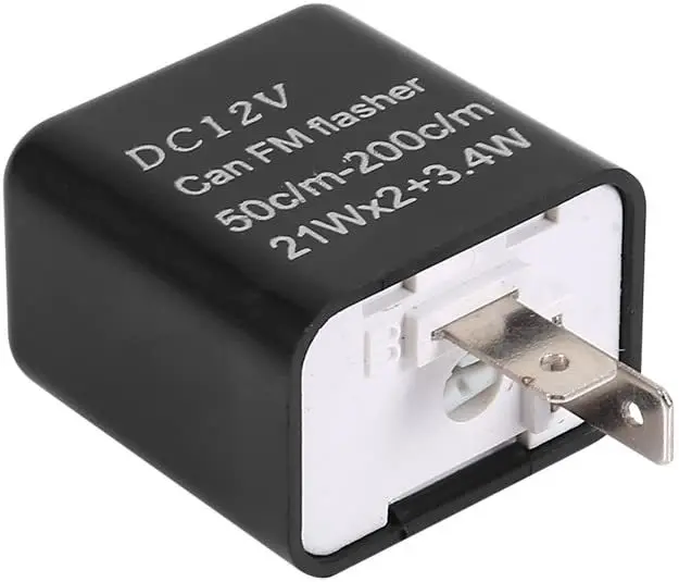 Relè per indicatori di direzione a LED, 12 V, 2 poli, relè per moto, quad indipendentemente dal carico, indicatore di direzione regolabile