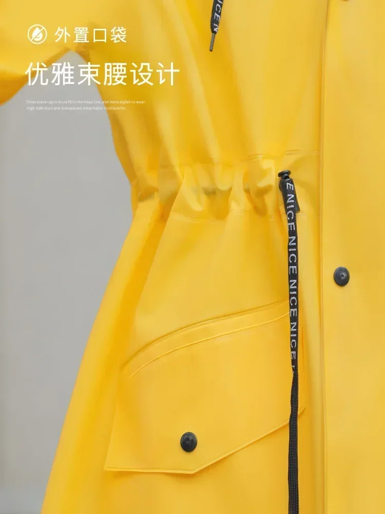 

Водонепроницаемая Женская Длинная накидка для защиты от дождя, нейлоновая накидка для езды на велосипеде для взрослых