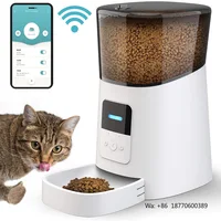 6L Cat Feeder Smart Automatic Food Dispenser Drinking Fountain Feeder Wifi Automatic Water Dispenser for Pets 1