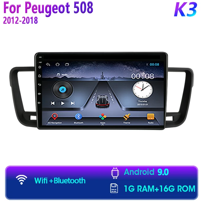 JMCQ T10 2 안드로이드 11 자동차 라디오 멀티미디어 비디오 플레이어 푸조 508 2011 2012 2013-2018 ...