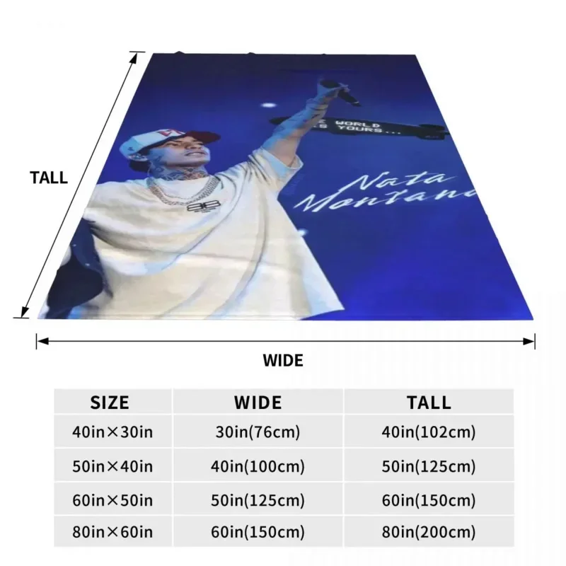 Natanael Cano Nata Montana Blanket Coral Fleece Plush Spring Autumn Singer Soft Throw Blanket for Sofa Office Bedding Throws 6
