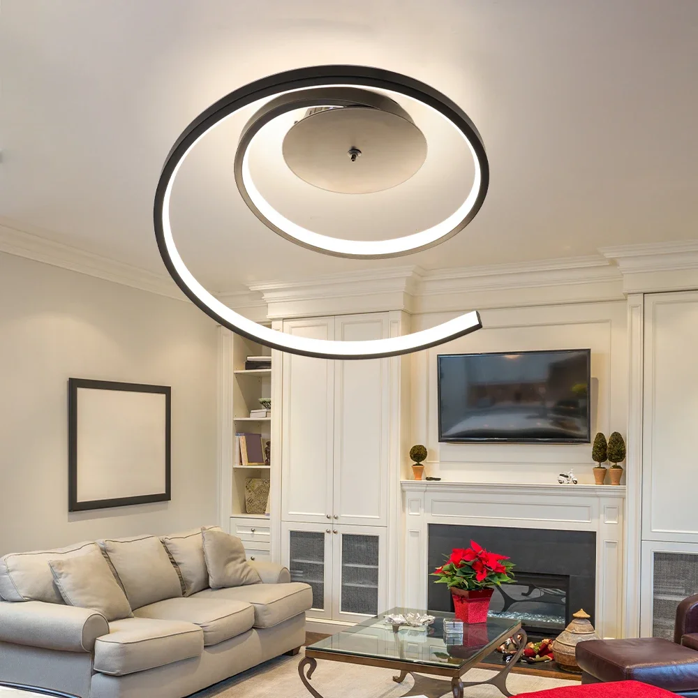 Minimalist Indoor Decor Dining Room Living Room Bedroom Modern LED Ceiling Lamp