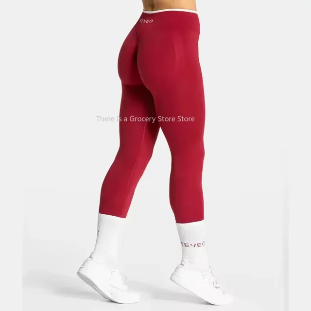 82761-06dd6c.jpg TEVEO taille haute sans couture Scrunch Leggings pour femmes pantalons de Yoga hanche levage course exercice gymnase Ignite Sculpt série