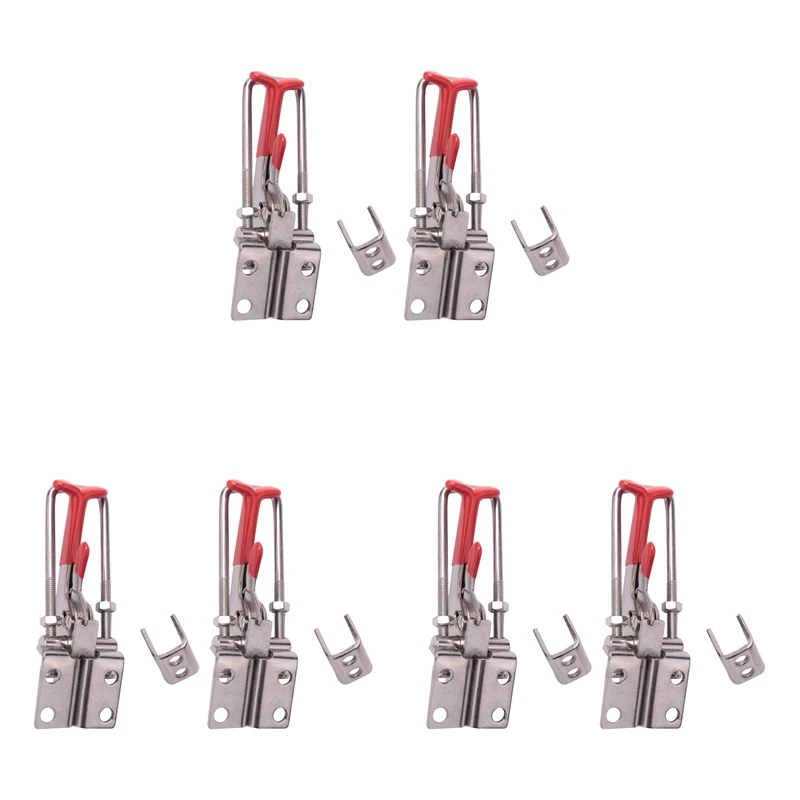 

6-Pack 2000Lbs Capacity Heavy Duty Adjustable Latch U Bolt Self-Lock Toggle Clamp