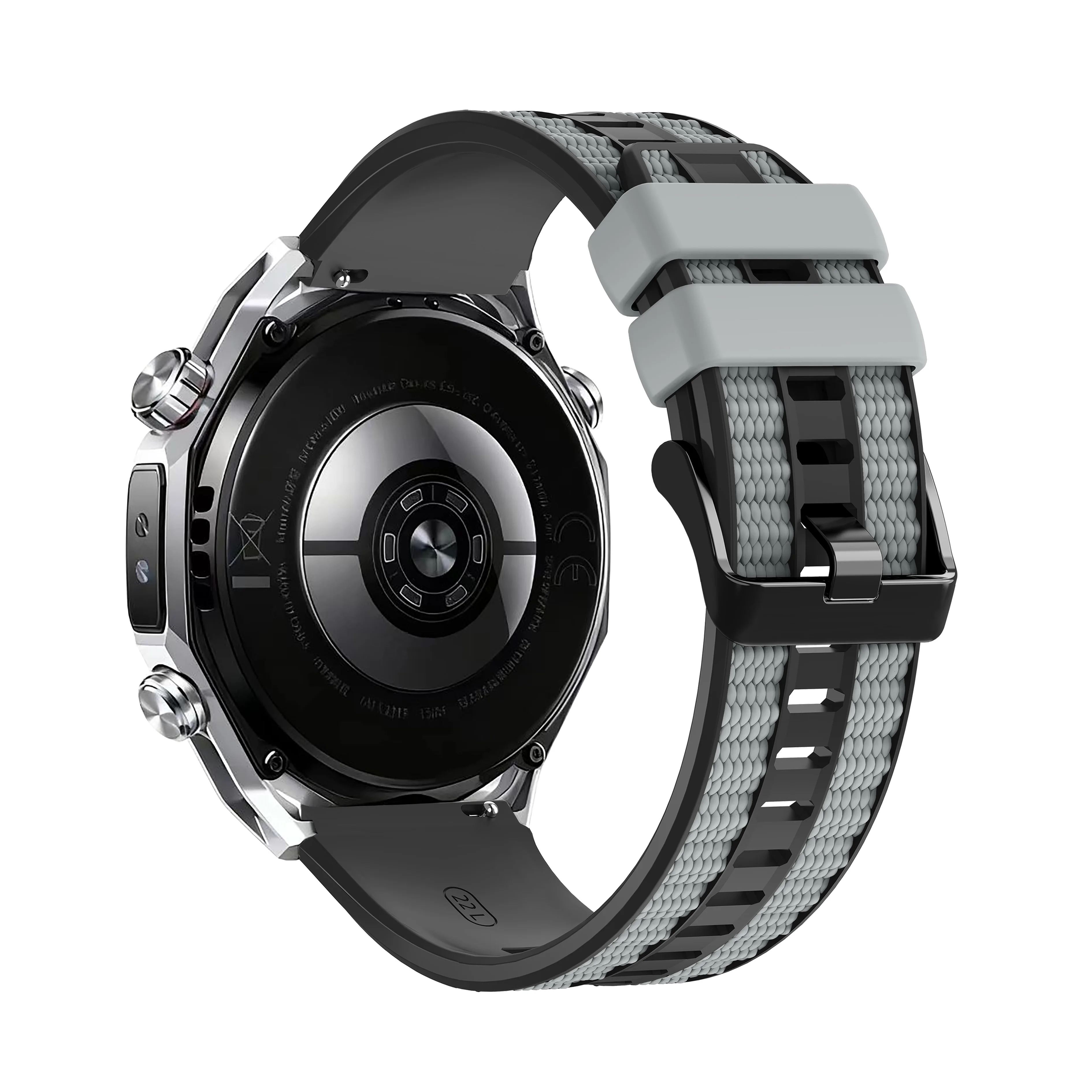 Premium 22mm Silicone Watchband Replacement Strap Bracelet