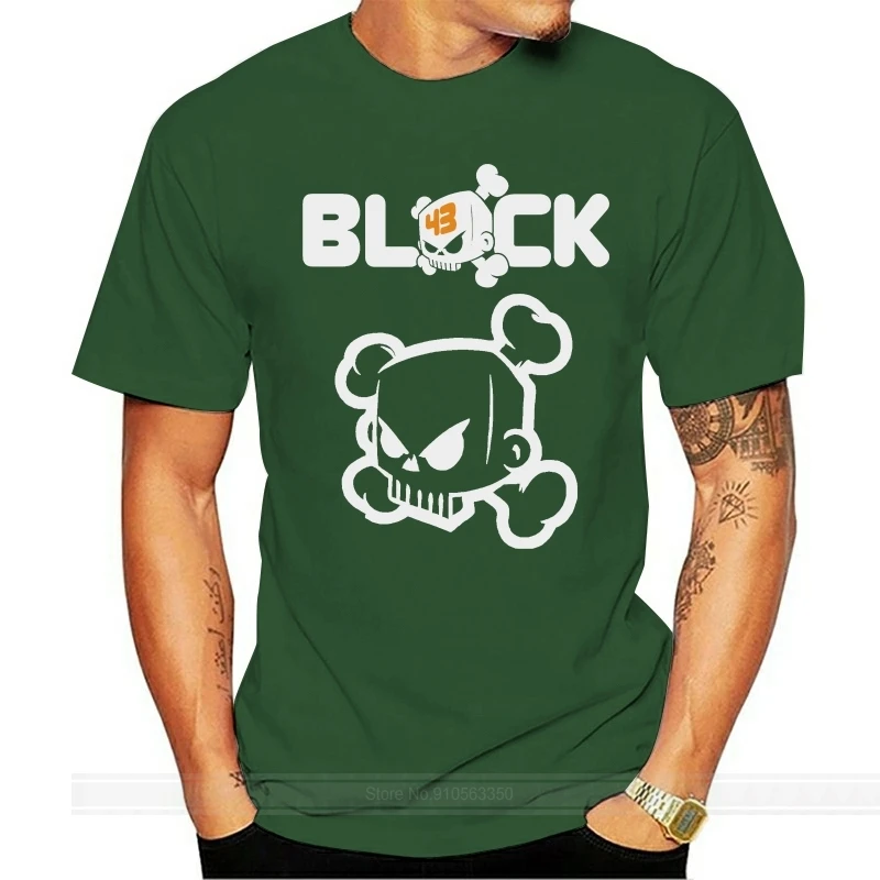 New Ken Block Skull Logo Racinger Manica Corta T-Shirt Nera Da Uomo Taglia S-3Xl Camicie Stile Estivo