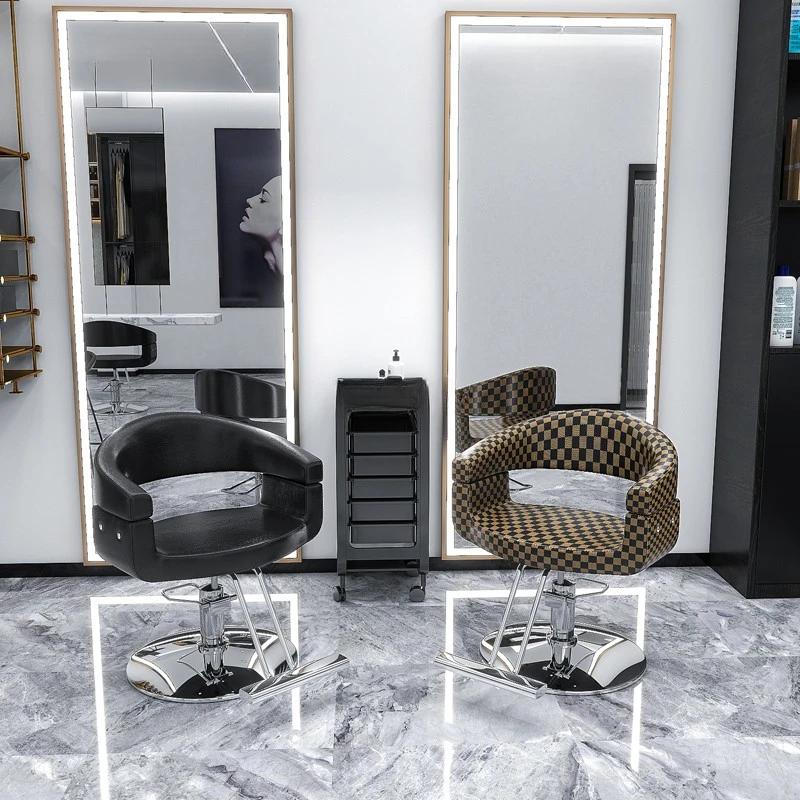 

Hairdressing Hair Salon Barber Chairs Lifting Simplicity Barber Shop Haircut Barber Chair Silla Barberia Salon Equipment QF50BC